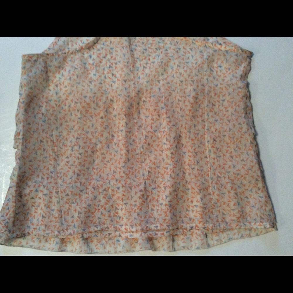 PINS AND NEEDLES CUTE RUFFLE LAYERS SLEEVELESS TOP - Picture 4 of 5